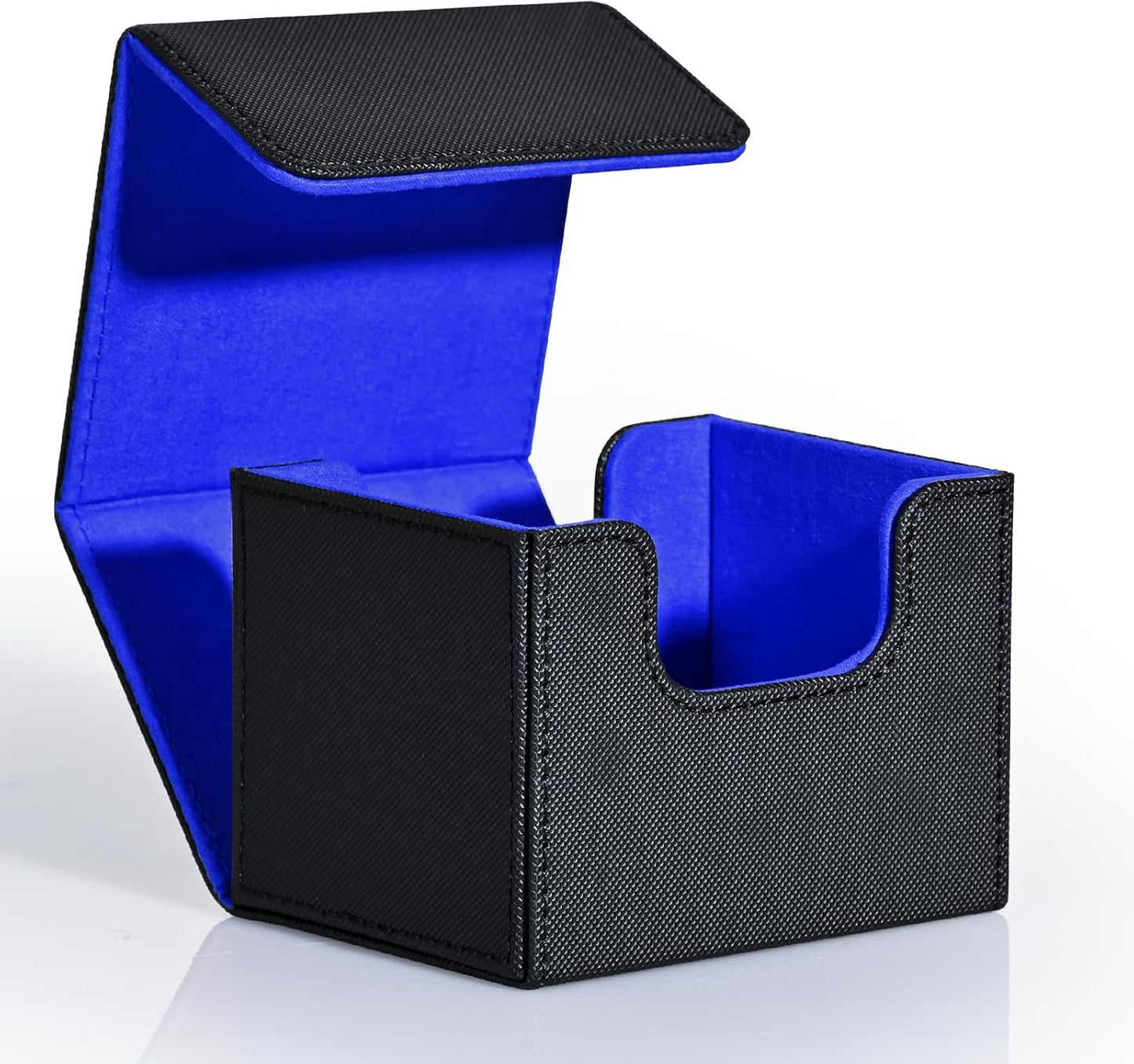 PU Leather Magnetic Deck Box – Fits 100+ Sleeved Cards – Secure Storage for Trading Card Games (MTG, Pokémon, Yu-Gi-Oh)