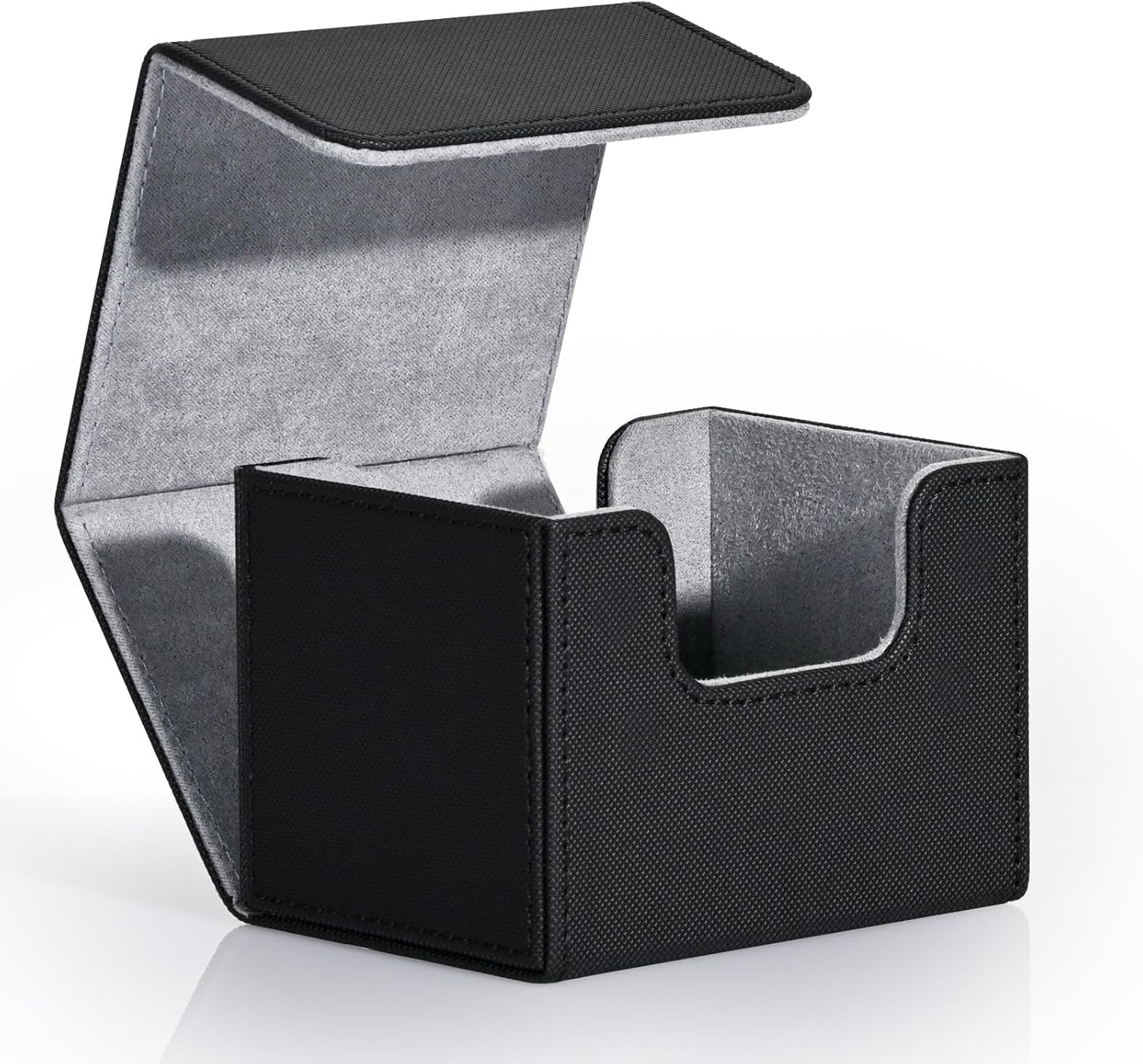 PU Leather Magnetic Deck Box – Fits 100+ Sleeved Cards – Secure Storage for Trading Card Games (MTG, Pokémon, Yu-Gi-Oh)