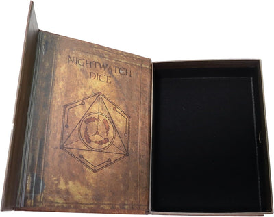 Fantasydice Nightwatch Grimoire: A Magical Spell Book-Inspired for Dice, Miniatures, and Collectible Cards Storage with Magnetic Closure