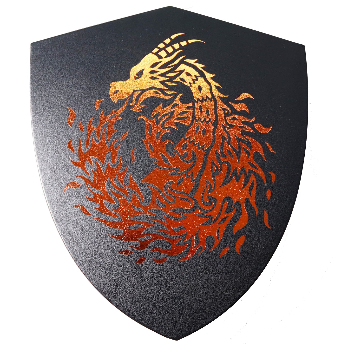 Shield Dice Tray Chromatic Fire Dragon with Lid and Dice Staging Area