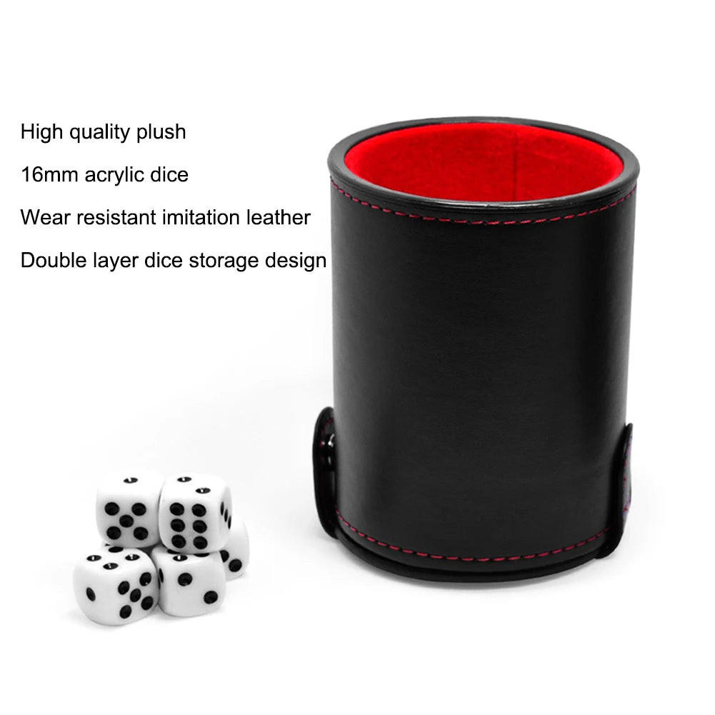 Fantasydice Dice Cup + 10 Dice For Tabletop Adventures