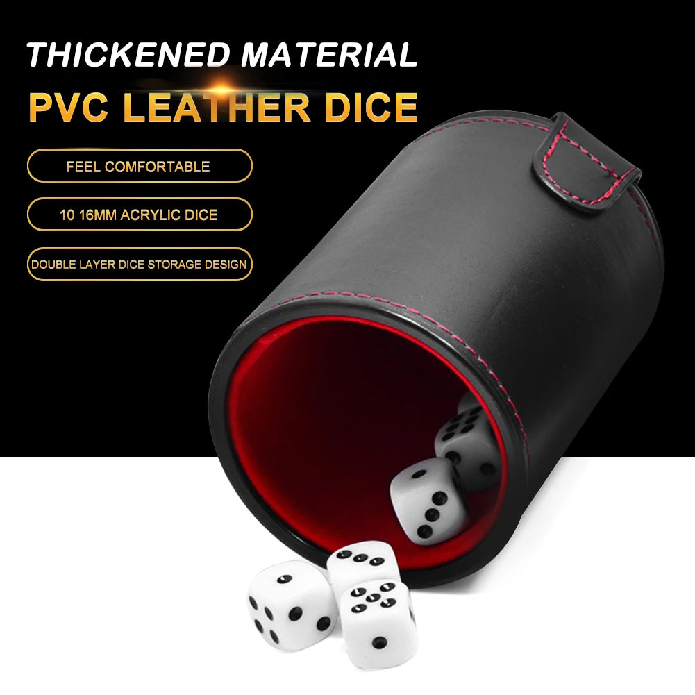 Fantasydice Dice Cup + 10 Dice For Tabletop Adventures