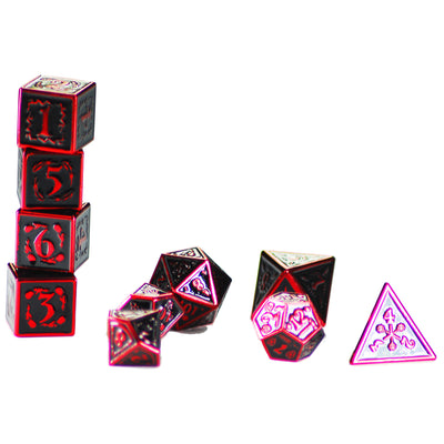 Nightwatch Large Red Metal Dice