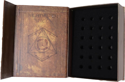 Fantasydice Nightwatch Grimoire: A Magical Spell Book-Inspired for Dice, Miniatures, and Collectible Cards Storage with Magnetic Closure