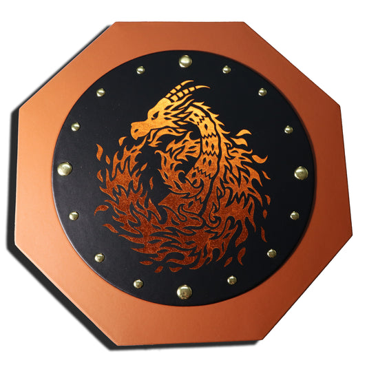 Dragon Eye Extra Large Dice Tray Octagon with Lid and Dice Staging Area