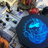 Blue War Unicorn - Dice Tray - 8" Octagon with Lid and Dice Staging Area