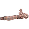 Fire Dragon Copper Color Metal Dice 11 Dice Set