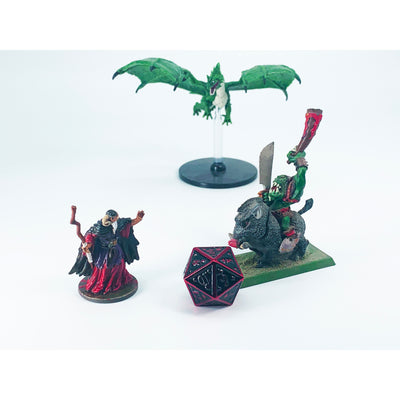 Nightwatch Large Red Metal Dice