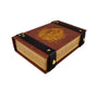 Fire Dragon Book-Shaped Gold Deep Purple Velvet Fire Rolling Magic Book Tray for All Tabletop RPGs Like D&D , Call of Cthulhu, Shadowrun.