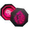 Pink Fire Dragon - Dice Tray - 8" Octagon with Lid and Dice Staging Area - Only available in USA